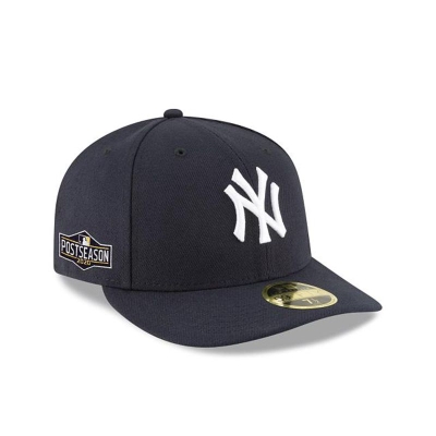 New York Yankees Gorra | New Era MLB Postseason Side Patch Low Profile 59fifty Fitted Cap Mexico - Azules